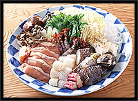 鍋コースのお料理